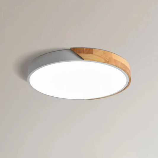 Wooden LED Ceiling Light – Flush Mount – Tavellix