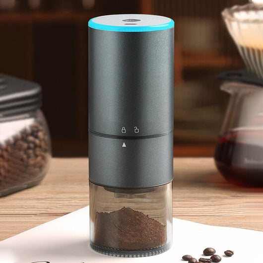Electric Coffee Grinder – Cordless USB-C Rechargeable Burr Grinder – Portable Bean Mill for Kitchen Office Travel