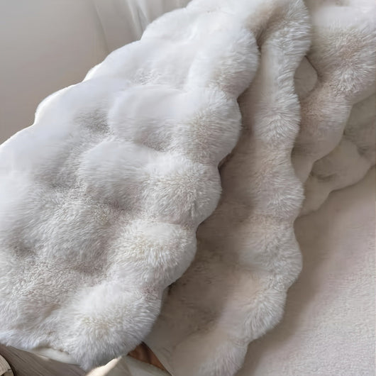 Round Bubble Rug – Bubble Texture Close-Up – Tavellix