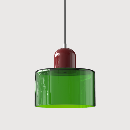 Bauhaus Pendant Light – Coloured Glass Kitchen Island Styling – Tavellix