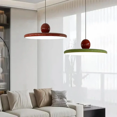 Glass Pendant Light – E26 LED Hanging Ceiling Lamp – Bauhaus Minimalist Design for Dining Room Kitchen Living Room