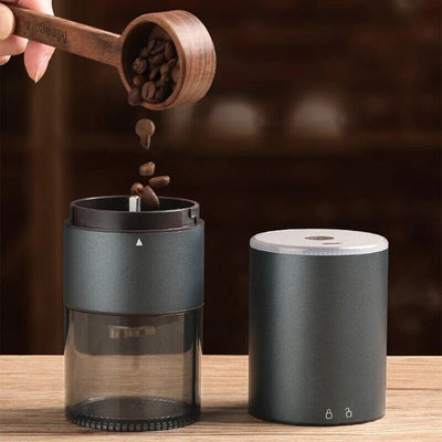 Electric Coffee Grinder – Cordless USB-C Rechargeable Burr Grinder – Portable Bean Mill for Kitchen Office Travel