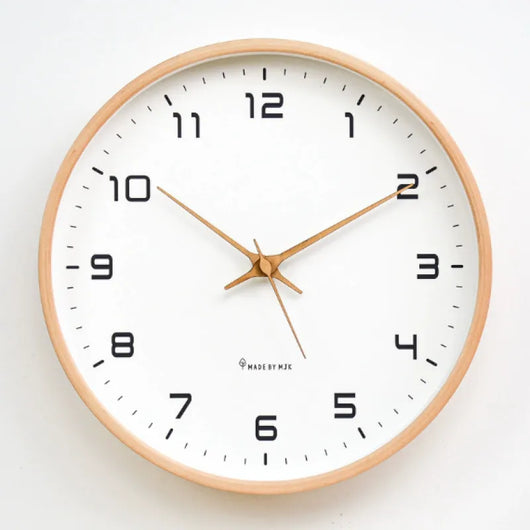 Wall Clock – Dark Brown 25cm Square – Tavellix
