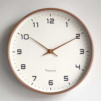 Wooden Wall Clock – Silent Quartz Movement Square Design – Tavellix