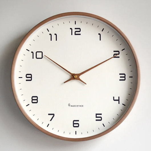 Wooden Wall Clock – Silent Quartz Movement Square Design – Tavellix