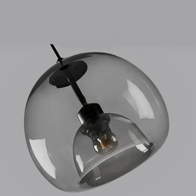 Hand-Blown Glass Pendant Light – Modern Art Deco Style