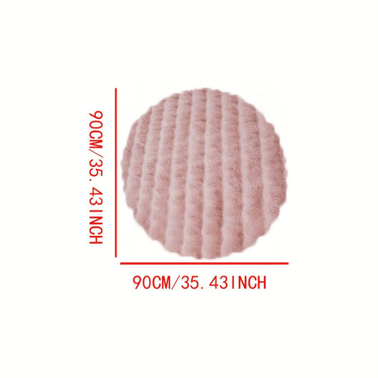 Round Bubble Rug – Fleece Surface Detail – Tavellix