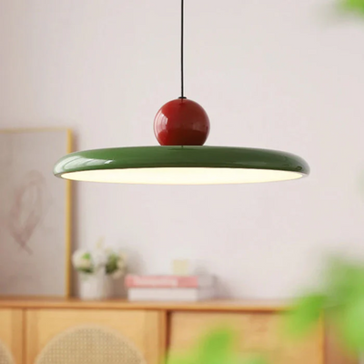 Glass Pendant Light – E26 LED Hanging Ceiling Lamp – Bauhaus Minimalist Design for Dining Room Kitchen Living Room