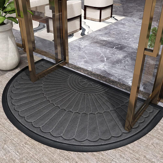 Semi Circle Door Mat – Rubber Backing Detail Close-Up – Tavellix