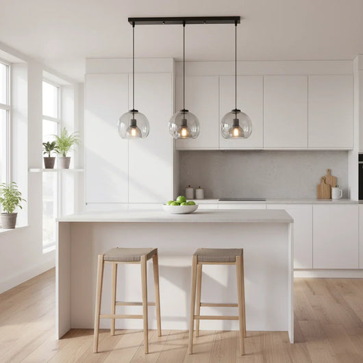 Hand-Blown Glass Pendant Light – Modern Art Deco Style