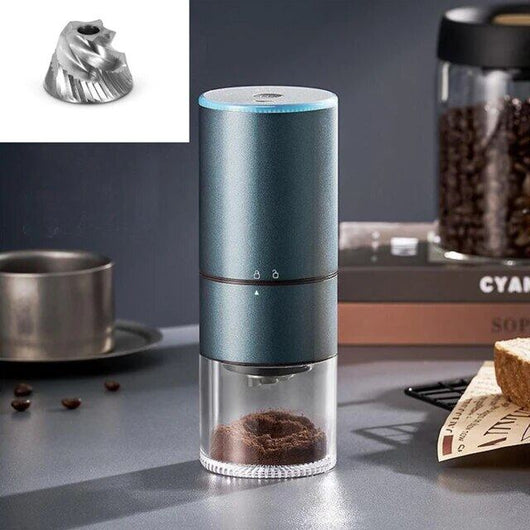 Electric Coffee Grinder – Cordless USB-C Rechargeable Burr Grinder – Portable Bean Mill for Kitchen Office Travel