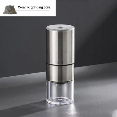 Electric Coffee Grinder – Cordless USB-C Rechargeable Burr Grinder – Portable Bean Mill for Kitchen Office Travel