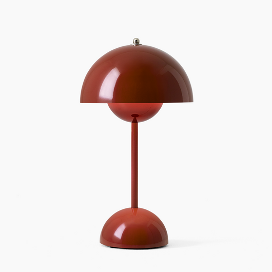 Dome Table Lamp – Wider Room Setting Warm Light – Tavellix