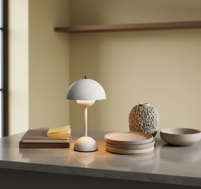 Dome Table Lamp – Bedroom Nightstand Placement – Tavellix