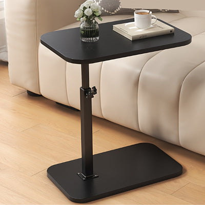 Adjustable Side Table Black – Full Product View Extended Height – Tavellix