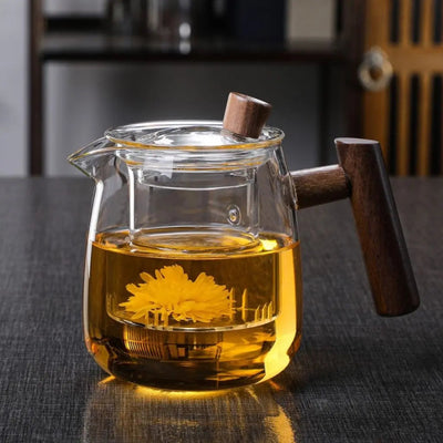 Borosilicate Glass Teapot – Infuser Brewing Loose Leaf Tea – Tavellix