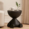 Round Coffee Table – Compact Accent Stool Style Side Table – Modern Design for Living Room Bedroom Sofa Corner