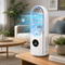 Portable Mini Air Conditioner – Silent Bladeless Personal Cooling Fan – Energy-Efficient Cooler for Bedroom Home Office Desk