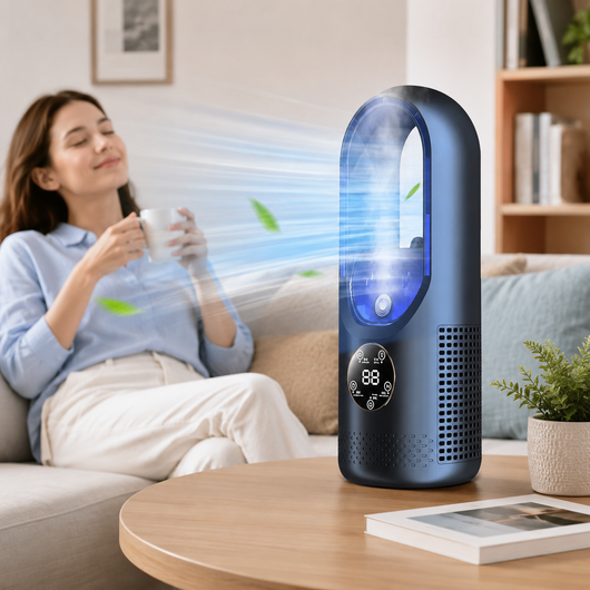Portable Mini Air Conditioner – In Home Office Setting – Tavellix