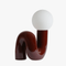 Sculptural Glass & Resin Table Lamp for Living Rooms & Bedside Tables – Ambient Glow, 4 Rich Colours