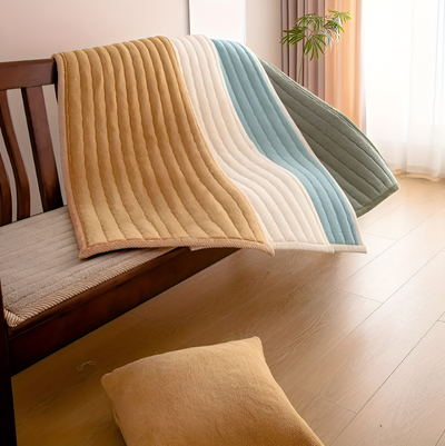 Plush Sofa Cover – Armrest and Cushion Coverage Detail – Tavellix