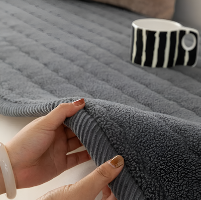 Sofa Cover – Light Blue Variant Side View – Tavellix