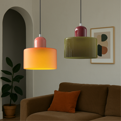 Bauhaus Coloured Pendant – Product Specifications Overview Diagram – Tavellix