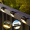 Solar LED Outdoor Fence and Wall Light with Dusk-to-Dawn Sensor for Garden Fences, Balconies and Patios