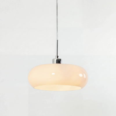 Aurevina | Bauhaus Glass Pendant Light with Hand-Blown Tea Glass Shade