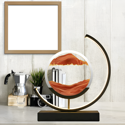 Sand Art Table Lamp – Bedside Table Living Room Styling – Tavellix
