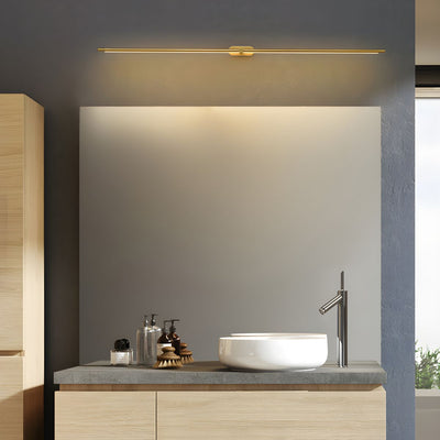 Linear Wall Light – M Gold Hallway Lifestyle Shot – Tavellix