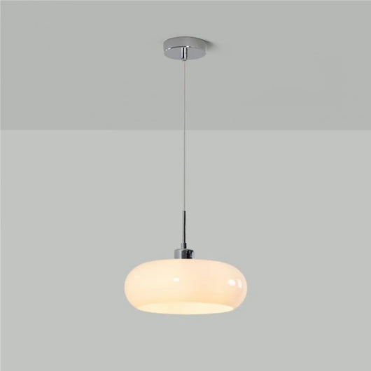 Aurevina | Bauhaus Glass Pendant Light with Hand-Blown Tea Glass Shade