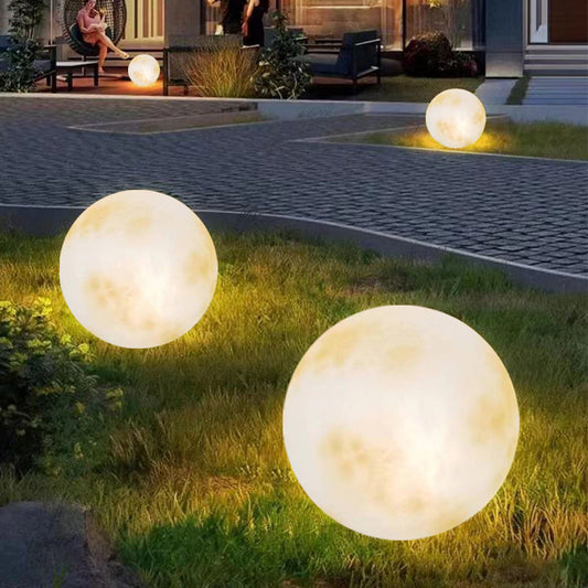 Garden Lamp – Moon Sphere Warm LED Outdoor Light – Tavellix