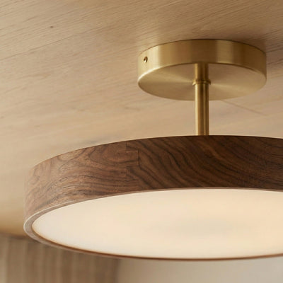 Round Japanese Minimalist Ceiling Light