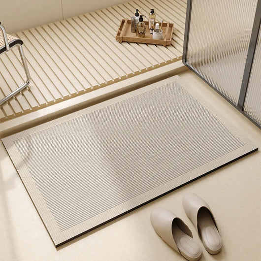 Quick Dry Bath Mat – Non-Slip 3mm Fleece Bathroom Floor Mat – Super Absorbent Design for Bathroom Shower Room Ensuite
