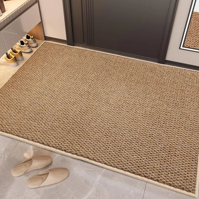 Faux Jute Doormat – Woven Surface Close-Up – Tavellix