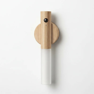 Motion Sensor Wall Light – Beech Finish Stairway View – Tavellix