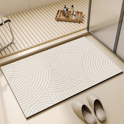 Quick Dry Bath Mat – Non-Slip 3mm Fleece Bathroom Floor Mat – Super Absorbent Design for Bathroom Shower Room Ensuite