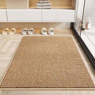 Faux Jute Doormat – Natural-Look Non-Slip Entrance Mat – Tavellix