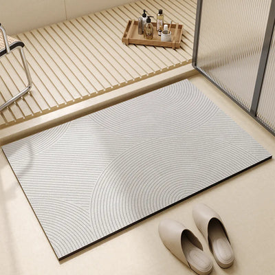 Quick Dry Bath Mat – Non-Slip 3mm Fleece Bathroom Floor Mat – Super Absorbent Design for Bathroom Shower Room Ensuite