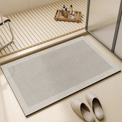 Quick Dry Bath Mat – Non-Slip 3mm Fleece Bathroom Floor Mat – Super Absorbent Design for Bathroom Shower Room Ensuite