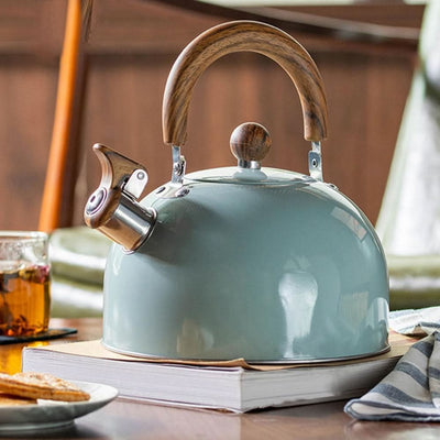 Whistling Kettle – 3L Stainless Steel Stovetop Kettle – Heat-Resistant Handle for Gas Induction Electric Hob