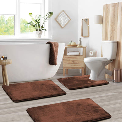 Bathroom Mat Set Brown – Bathroom Floor Styling – Tavellix