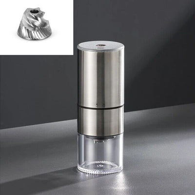 Electric Coffee Grinder – Cordless USB-C Rechargeable Burr Grinder – Portable Bean Mill for Kitchen Office Travel