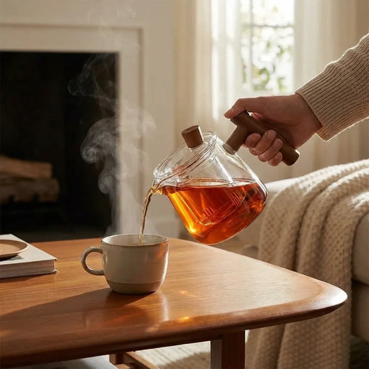 Borosilicate Glass Teapot – Detachable Infuser Detail – Tavellix