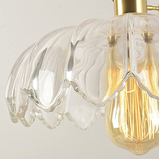Glass Pendant Light – Green Shade Lit Up – Tavellix