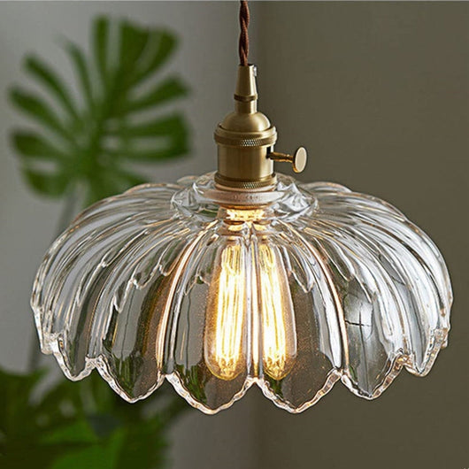 Glass Pendant Light – Bedroom Bedside Setting – Tavellix