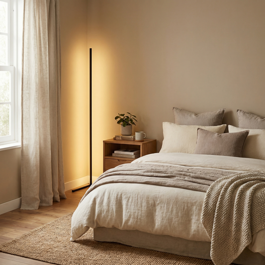 Floor Lamp – Tri-Colour LED Remote Dimming – Tavellix