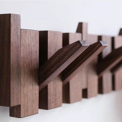 Wall-Mounted Coat Rack – Piano Key Design – Solid Wood – Minimalist Hallway Hook for Hallway Bedroom Living Room