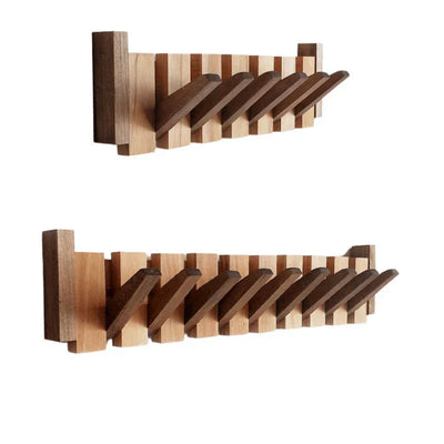 Wall-Mounted Coat Rack – Piano Key Design – Solid Wood – Minimalist Hallway Hook for Hallway Bedroom Living Room